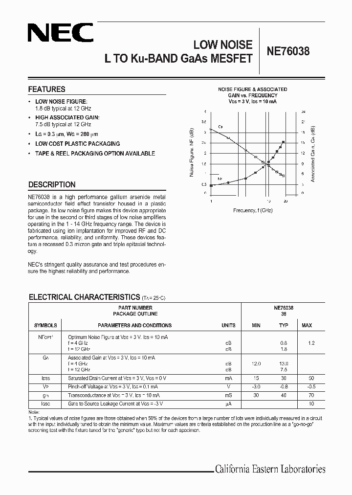 NE76038_501840.PDF Datasheet