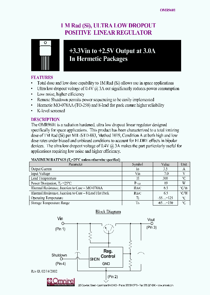OMR9601_493979.PDF Datasheet