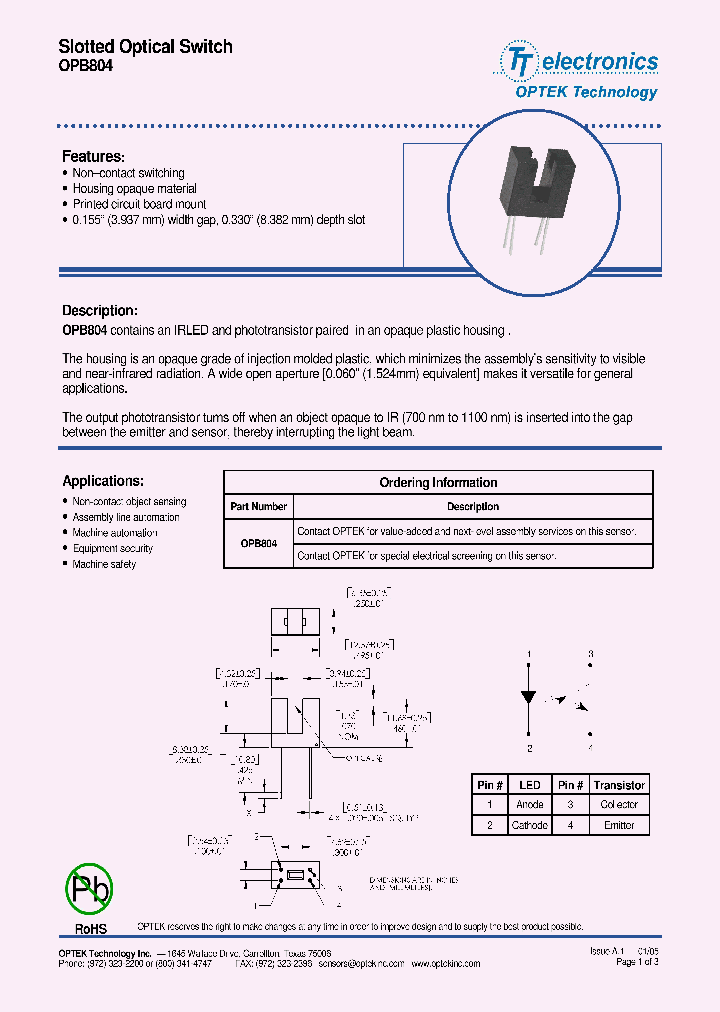 OPB804_539981.PDF Datasheet