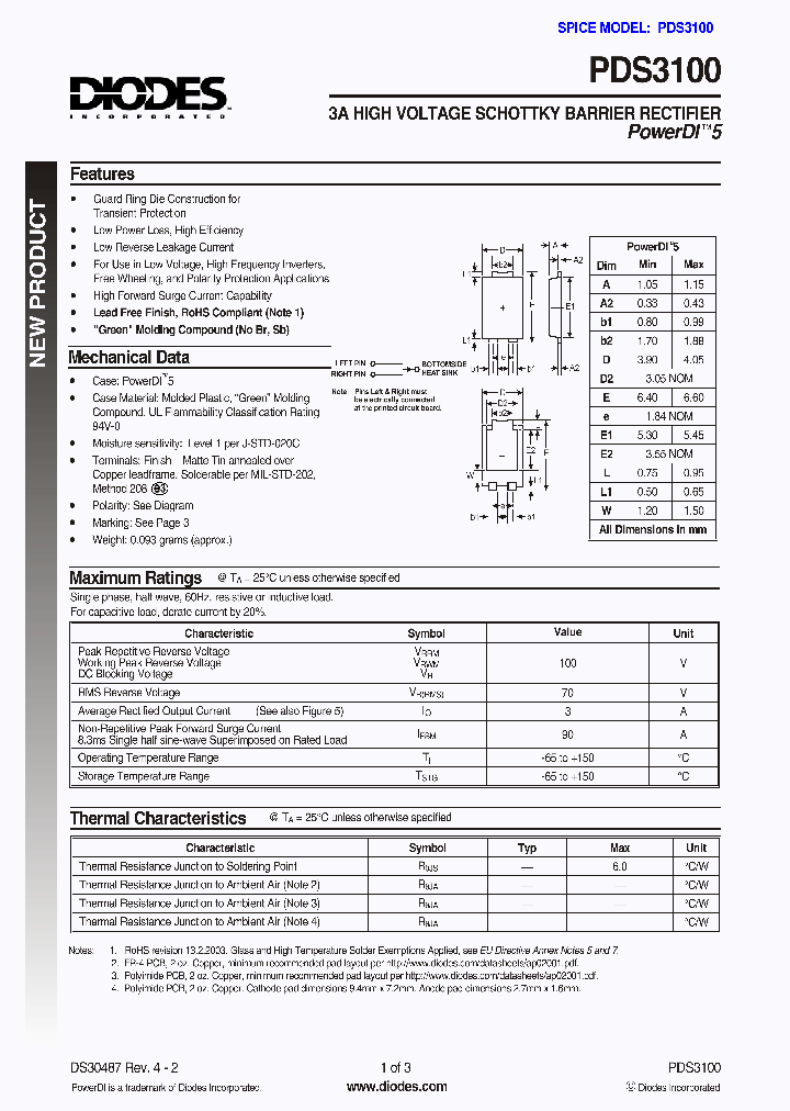 PDS3100_498631.PDF Datasheet