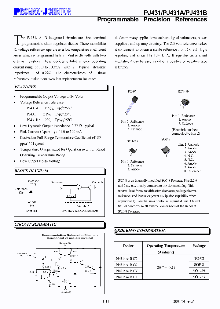 PJ431CX_490288.PDF Datasheet