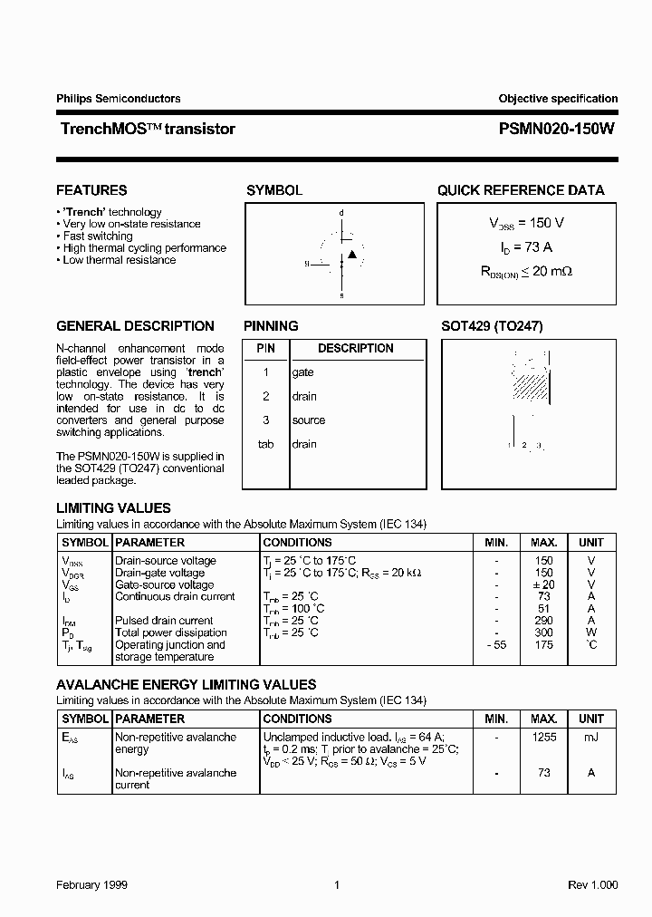 PSMN020-150W_520570.PDF Datasheet