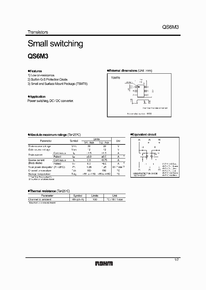 QS6M3_500867.PDF Datasheet