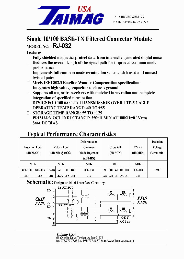 RJ-032_530700.PDF Datasheet