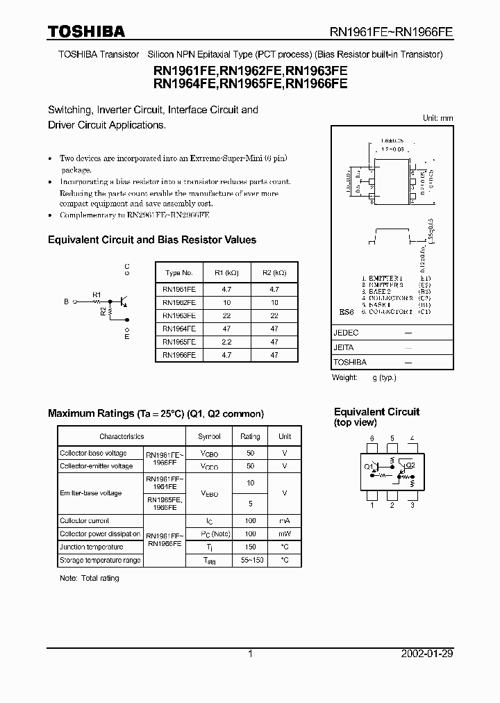 RN1964FE_491750.PDF Datasheet