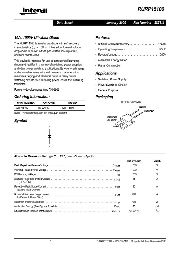 RURP15100_508221.PDF Datasheet