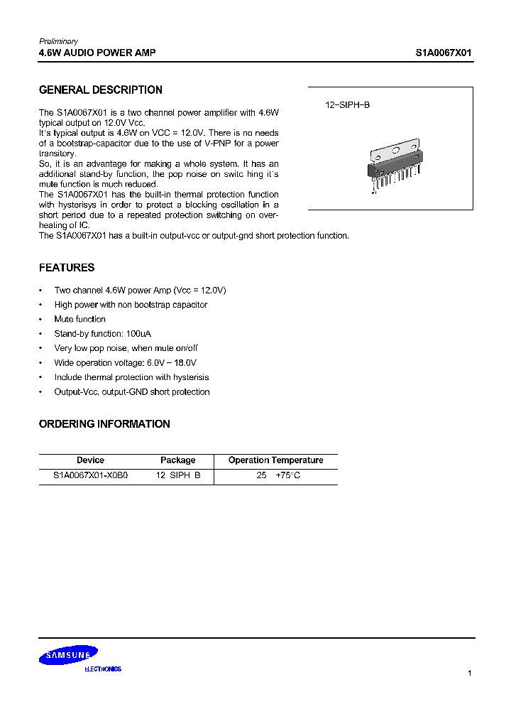S1A0067X01_490334.PDF Datasheet