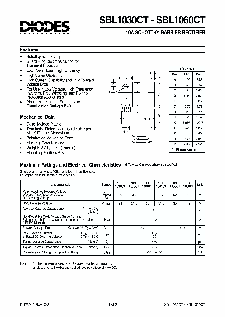 SBL1045CT_508227.PDF Datasheet