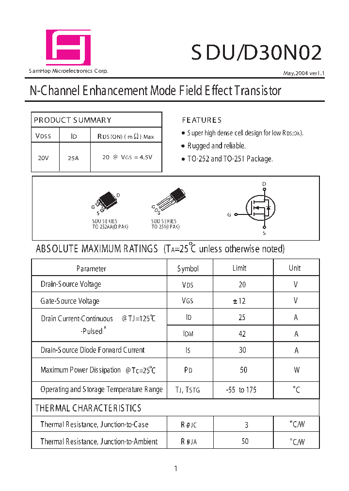 SDU30N02_552317.PDF Datasheet