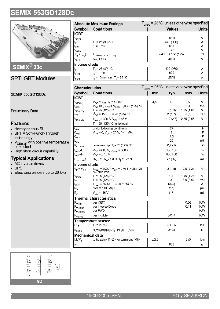 SEMIX553GD128DC_537276.PDF Datasheet