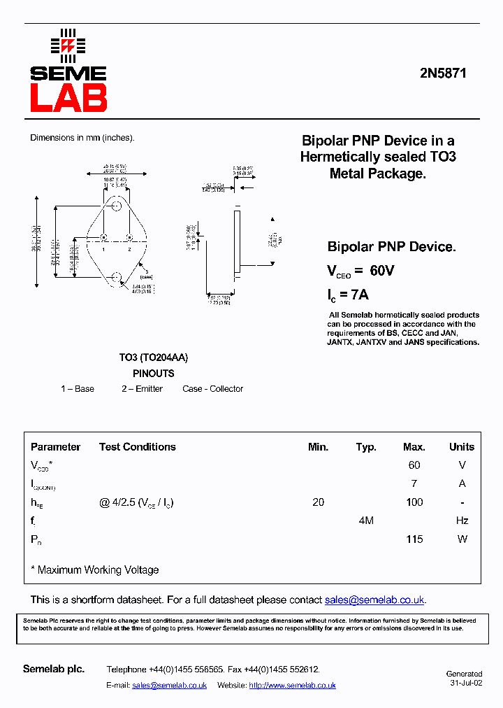 SF2N5871_499799.PDF Datasheet