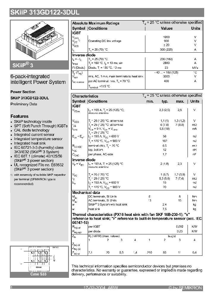 SKIIP313GD122-3DUL_489045.PDF Datasheet