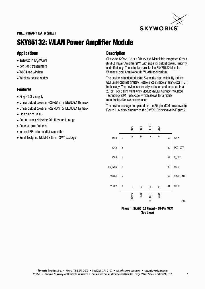 SKY65132-11_505170.PDF Datasheet