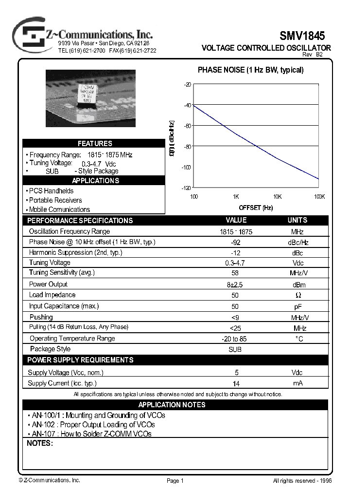 SMV1845_521760.PDF Datasheet