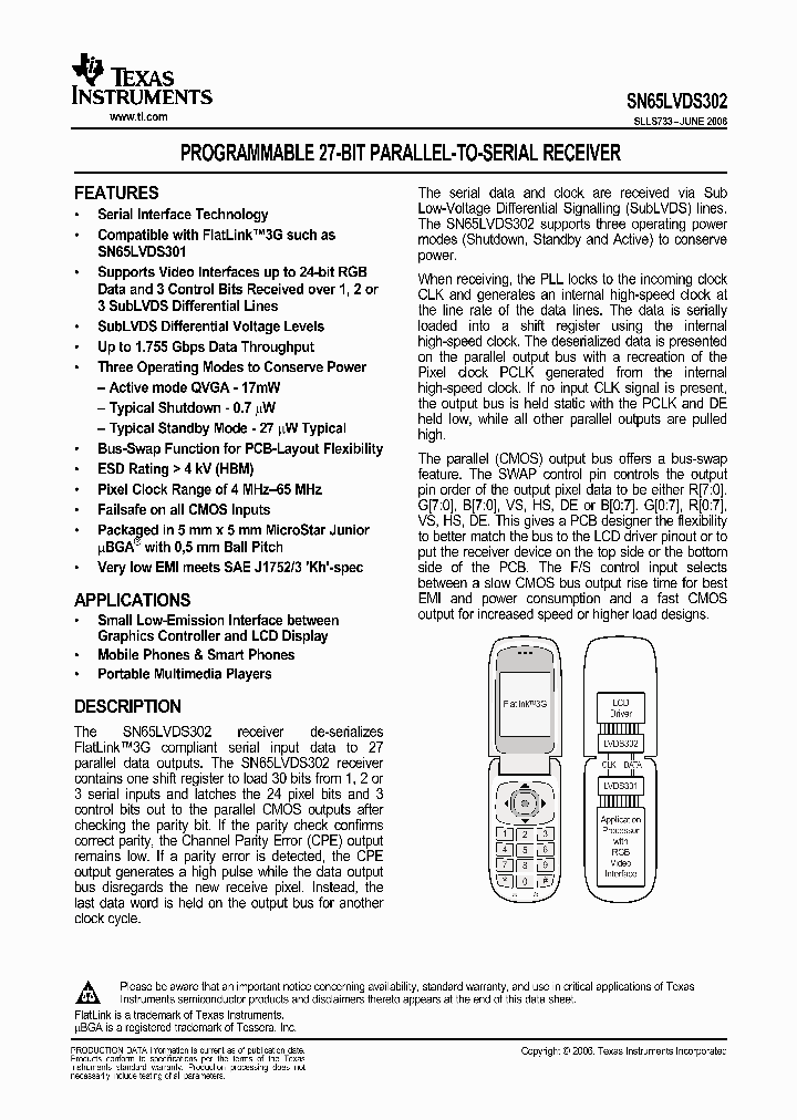 SN65LVDS302_520422.PDF Datasheet