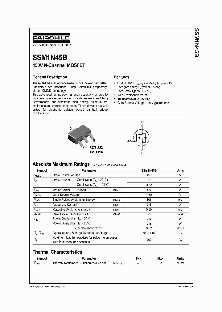 SSM1N45B_503999.PDF Datasheet