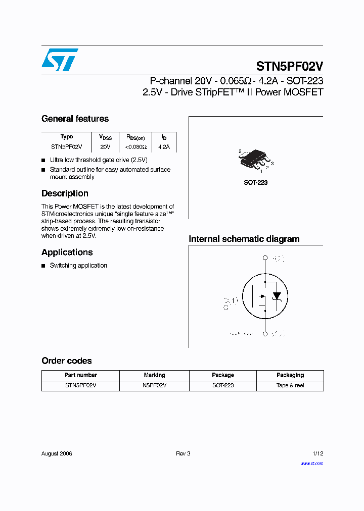 STN5PF02V_500031.PDF Datasheet
