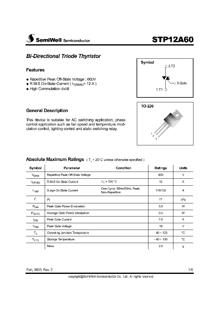 STP12A60_496404.PDF Datasheet