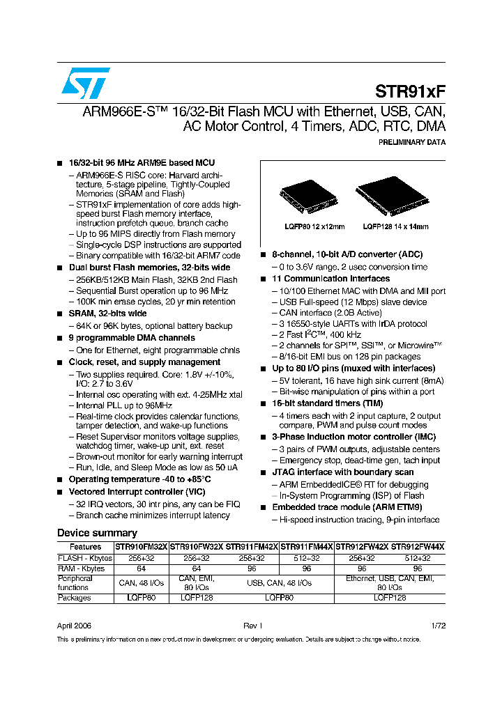STR910FM32X6T_544933.PDF Datasheet