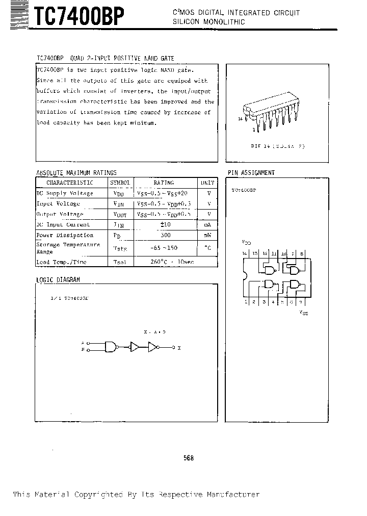 TC7400BP_553921.PDF Datasheet
