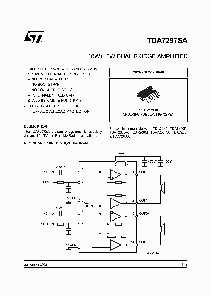 TDA7297SA_541336.PDF Datasheet