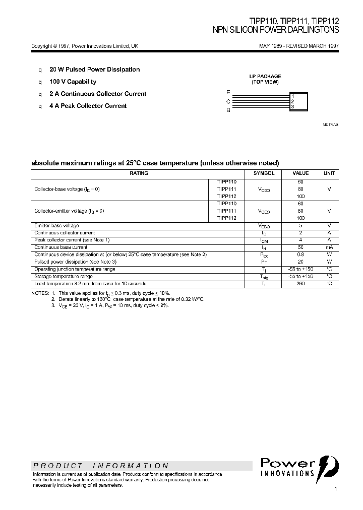 TIPP110_533223.PDF Datasheet