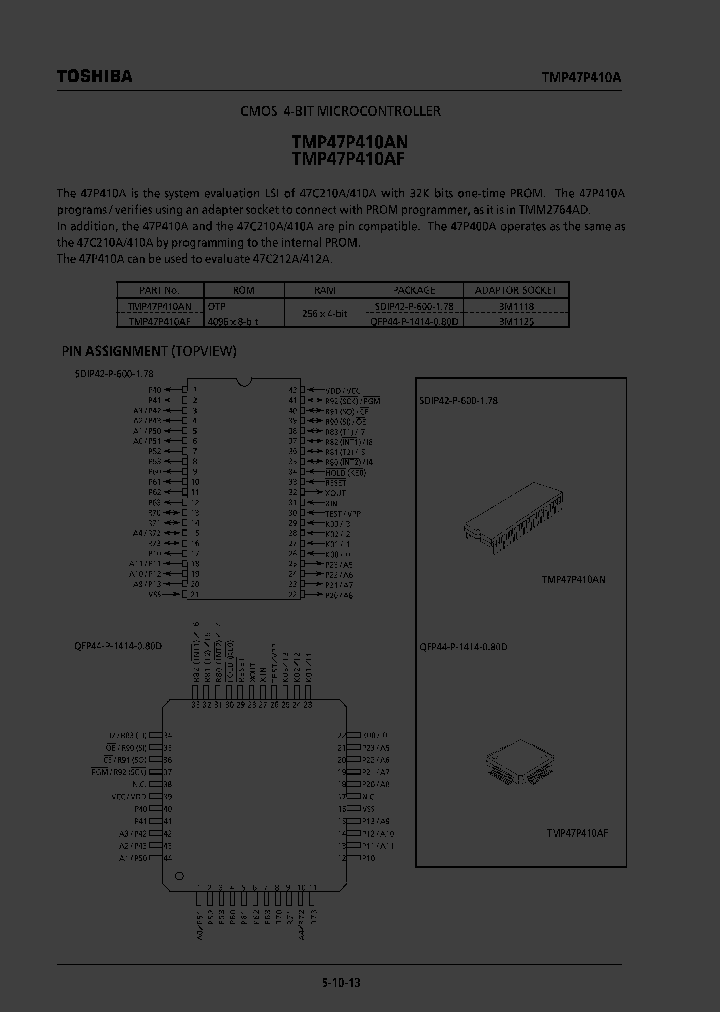 TMP47P410AF_505317.PDF Datasheet