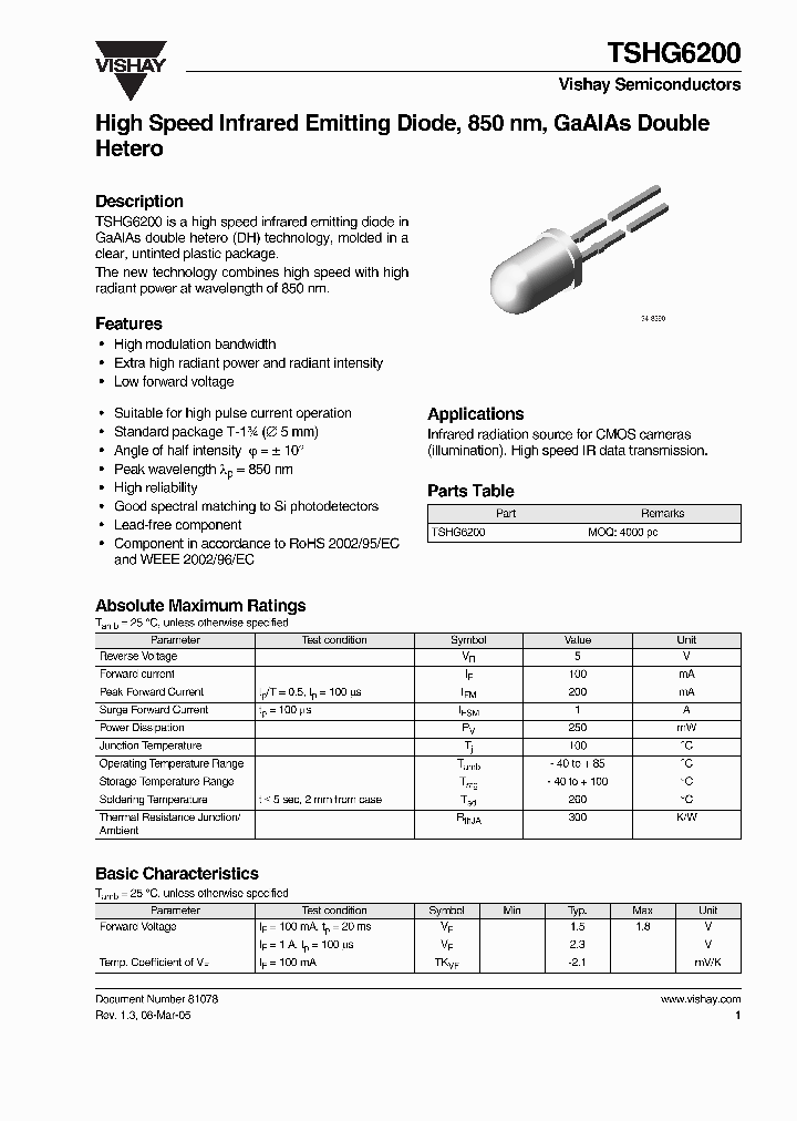TSHG620_533993.PDF Datasheet