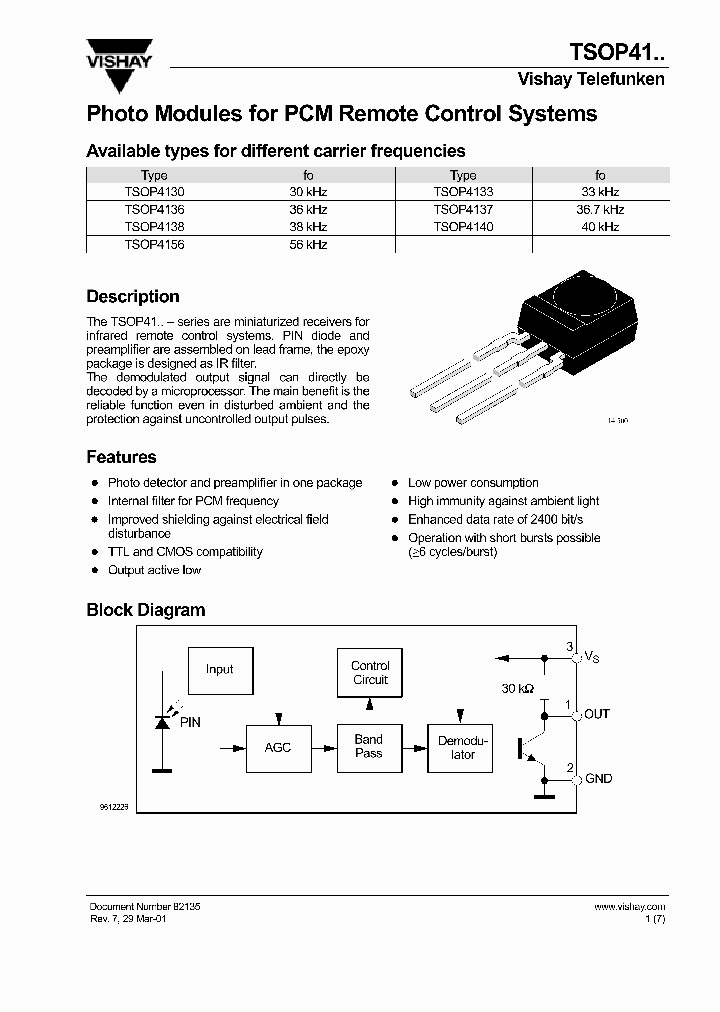 TSOP4138_547009.PDF Datasheet