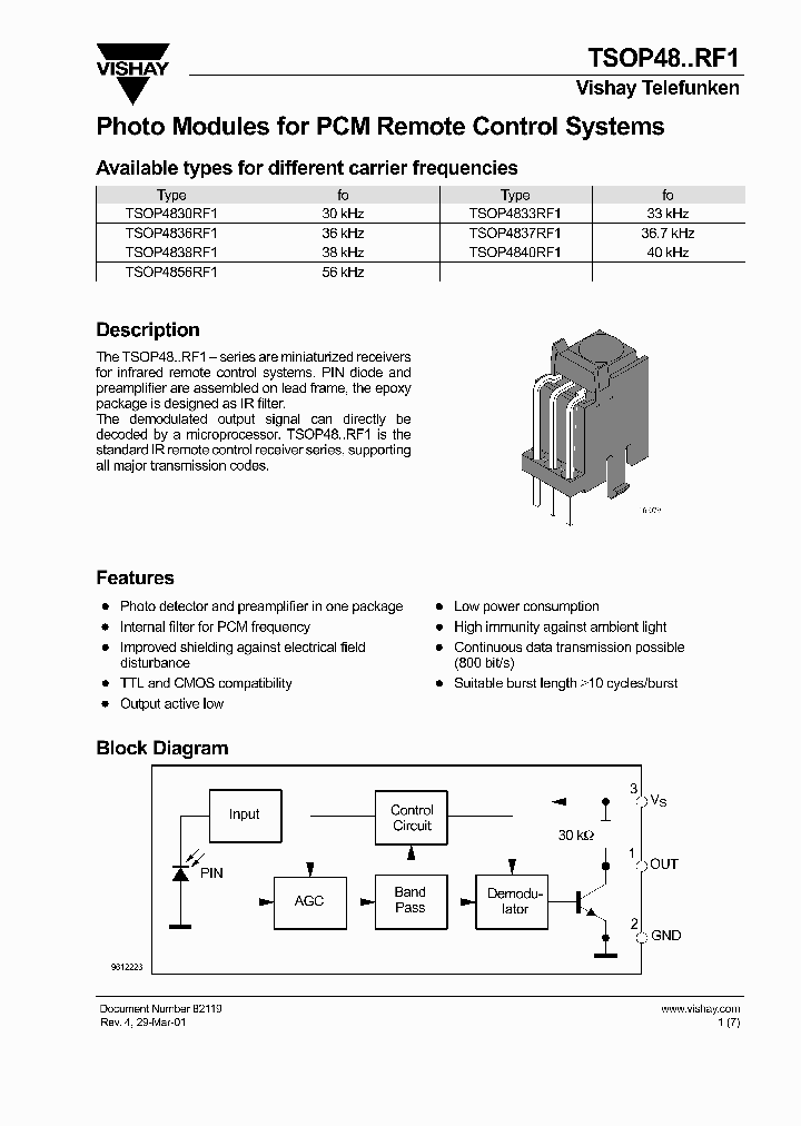 TSOP4830RF1_541695.PDF Datasheet