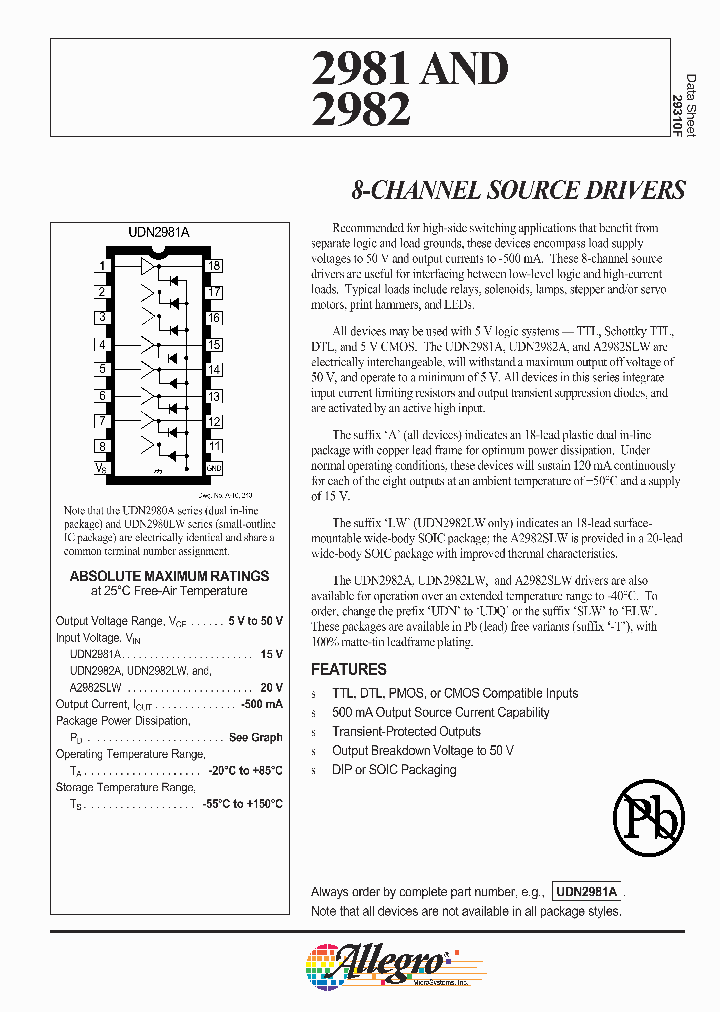 UDN2980A_501537.PDF Datasheet