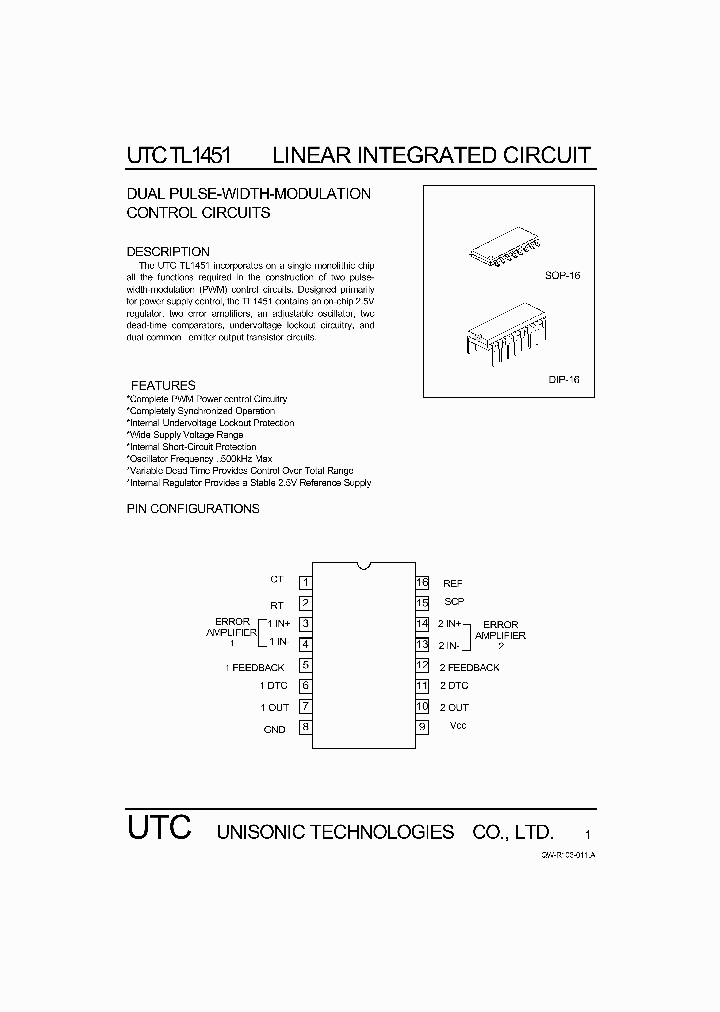 UTCTL1451_497047.PDF Datasheet