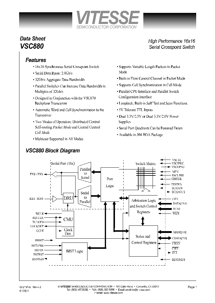VSC880_497731.PDF Datasheet