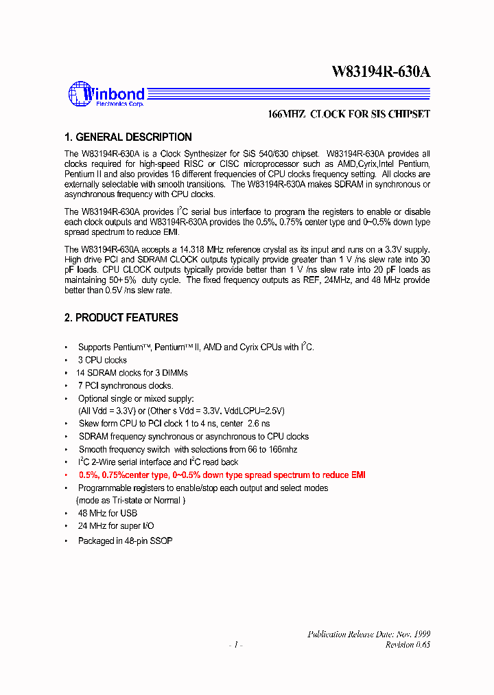 W83194R-B630A_505695.PDF Datasheet