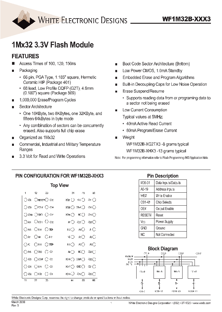 WF1M32B-100G2TI3_541249.PDF Datasheet