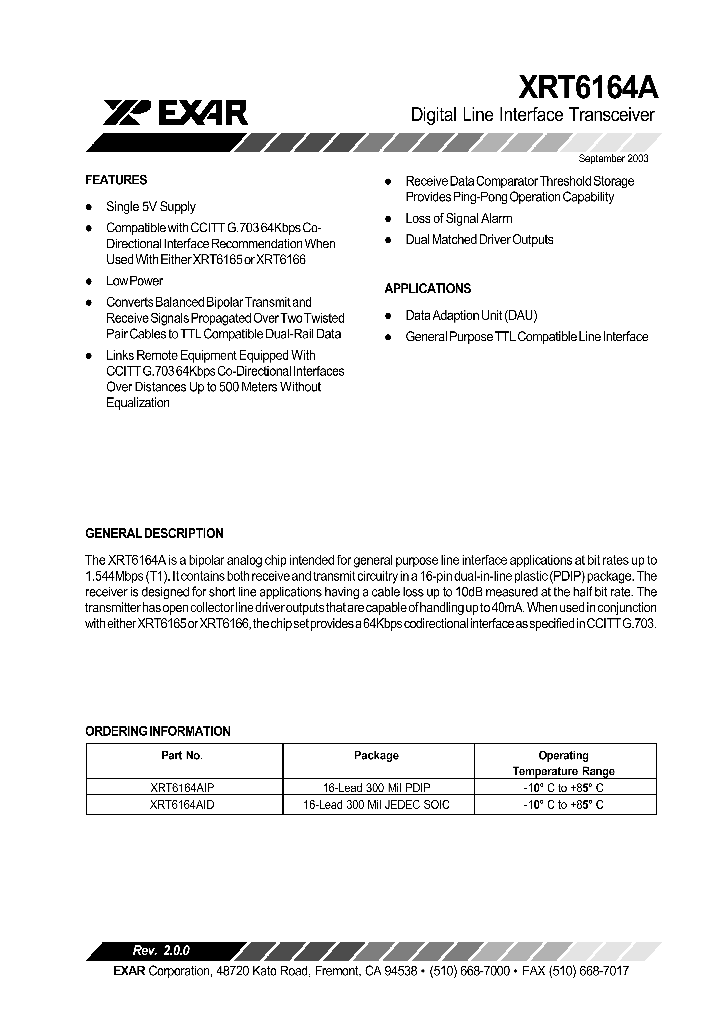 XRT6164A_523417.PDF Datasheet