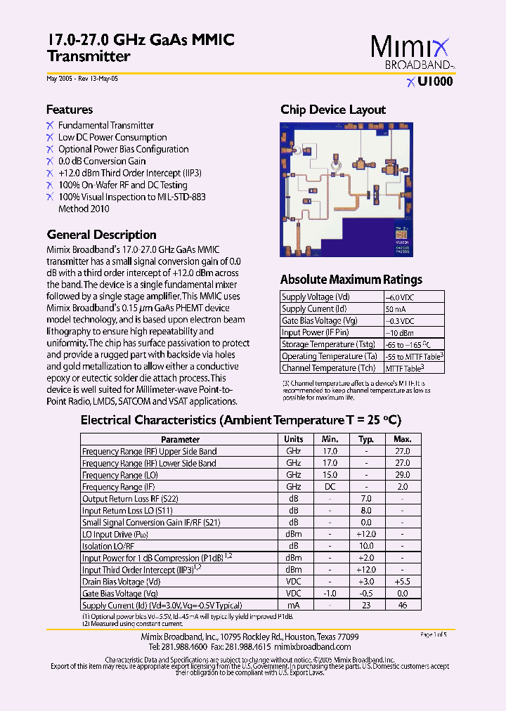 XU1000_547319.PDF Datasheet