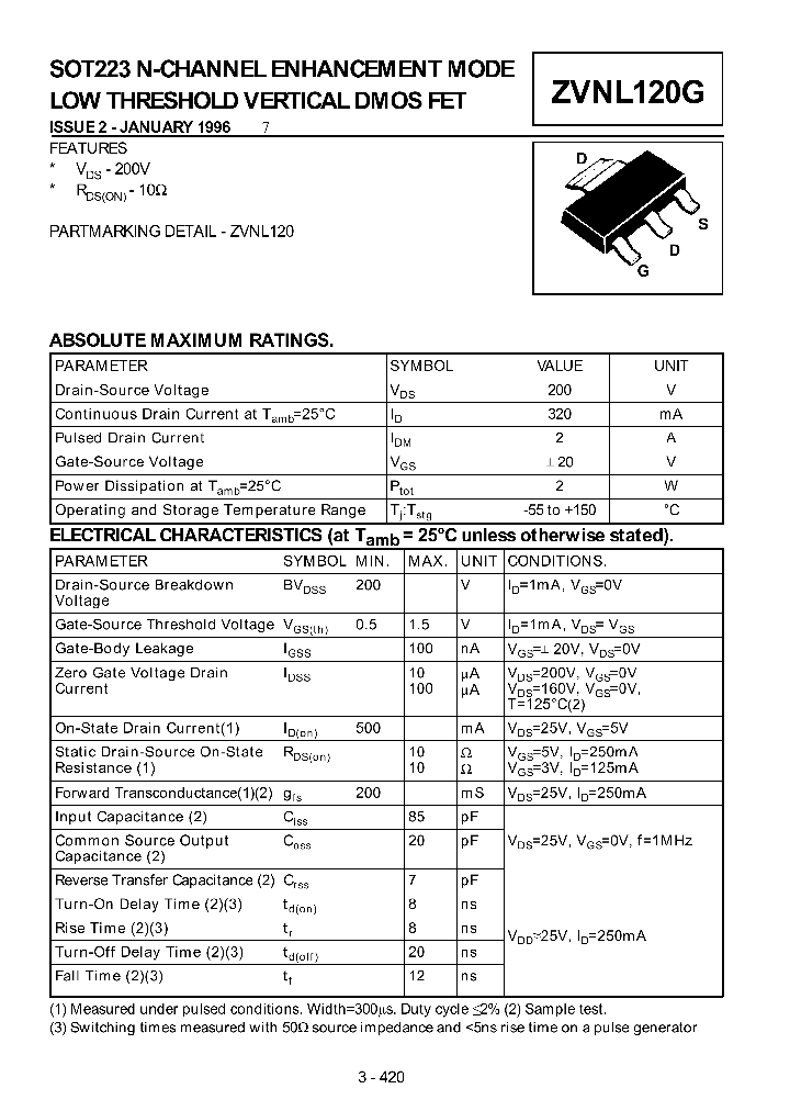 ZVNBL120G_499665.PDF Datasheet