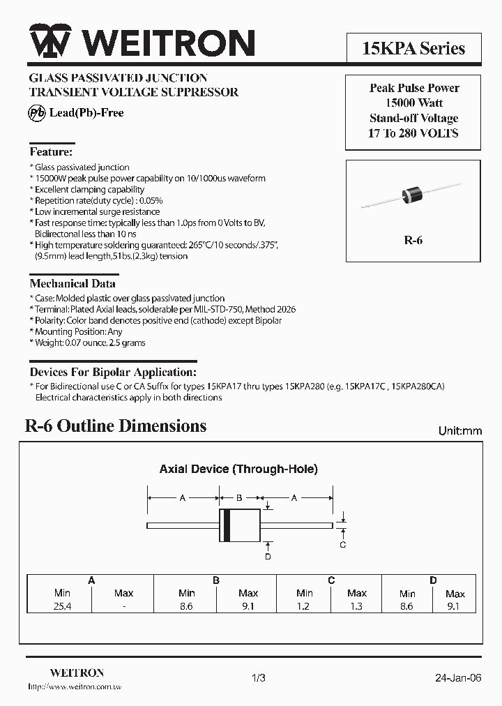 15KPA130CA_784095.PDF Datasheet