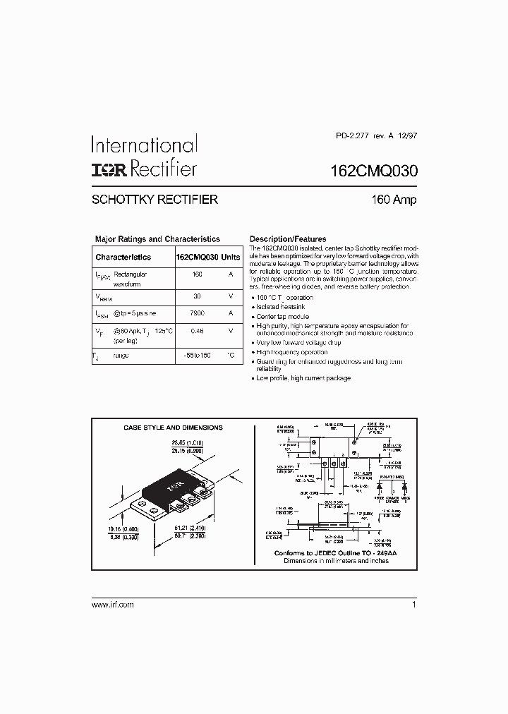 162CMQ030_650566.PDF Datasheet