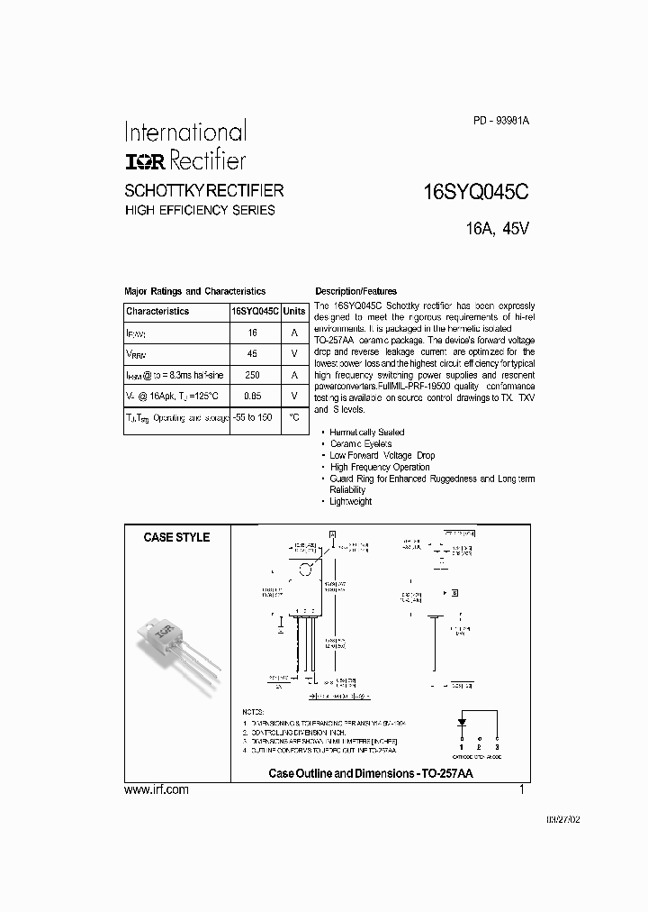 16SYQ045C_569146.PDF Datasheet