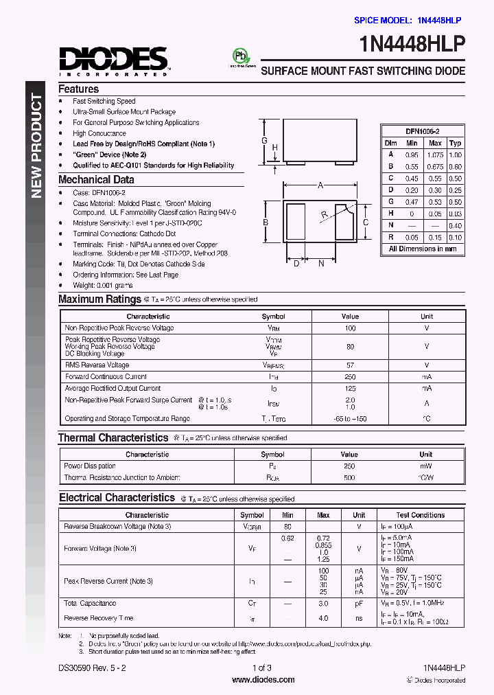 1N4448HLP_647694.PDF Datasheet