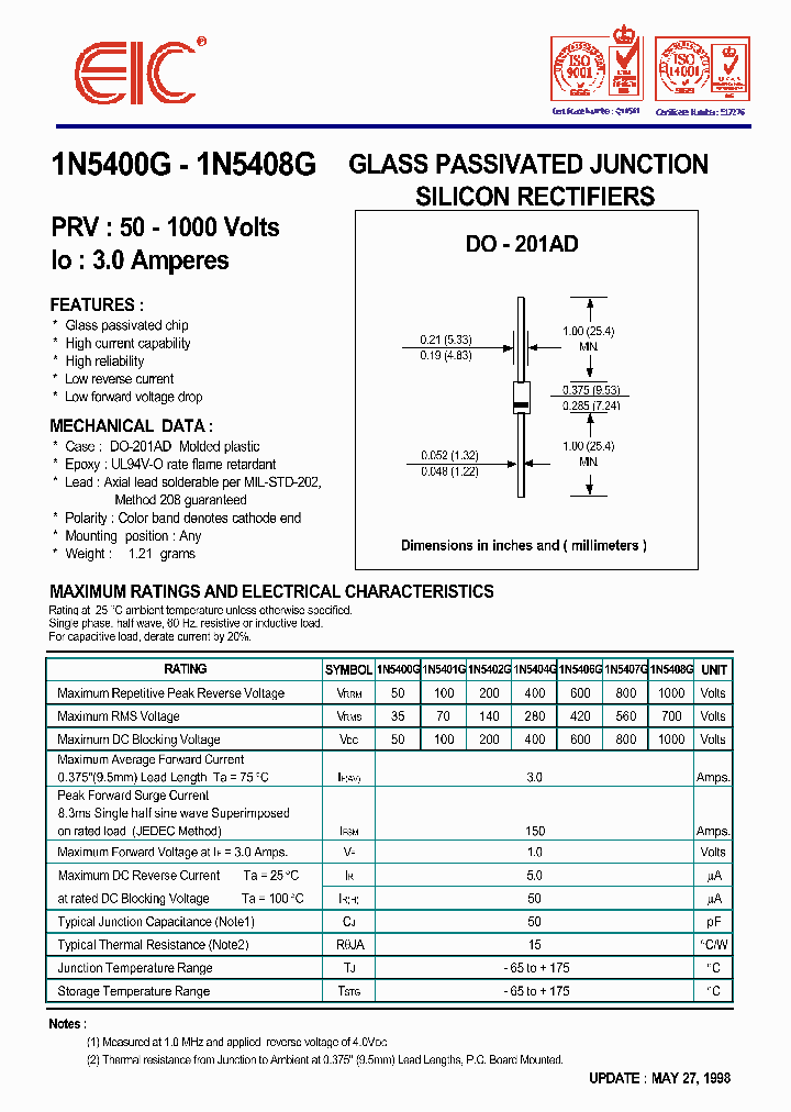 1N5404G_559567.PDF Datasheet