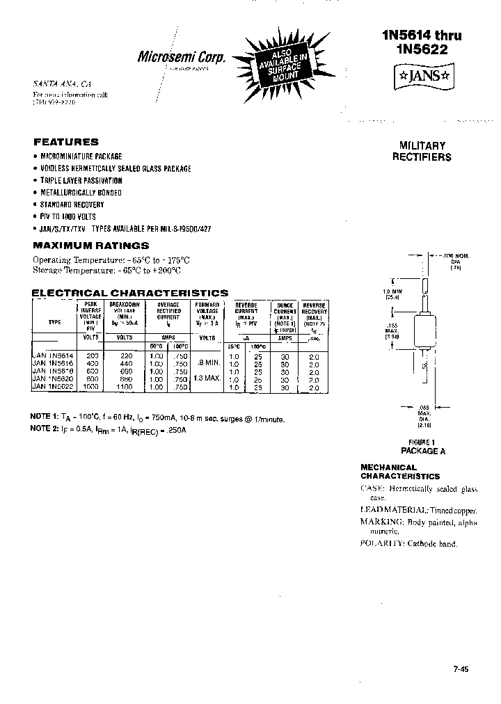 JANTX1N5614_323209.PDF Datasheet