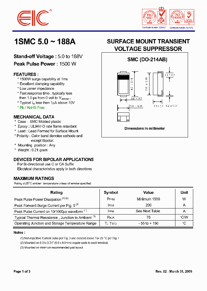 1SMC50_632556.PDF Datasheet