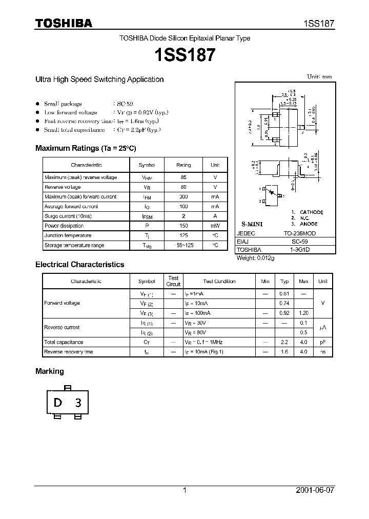 1SS187_582696.PDF Datasheet
