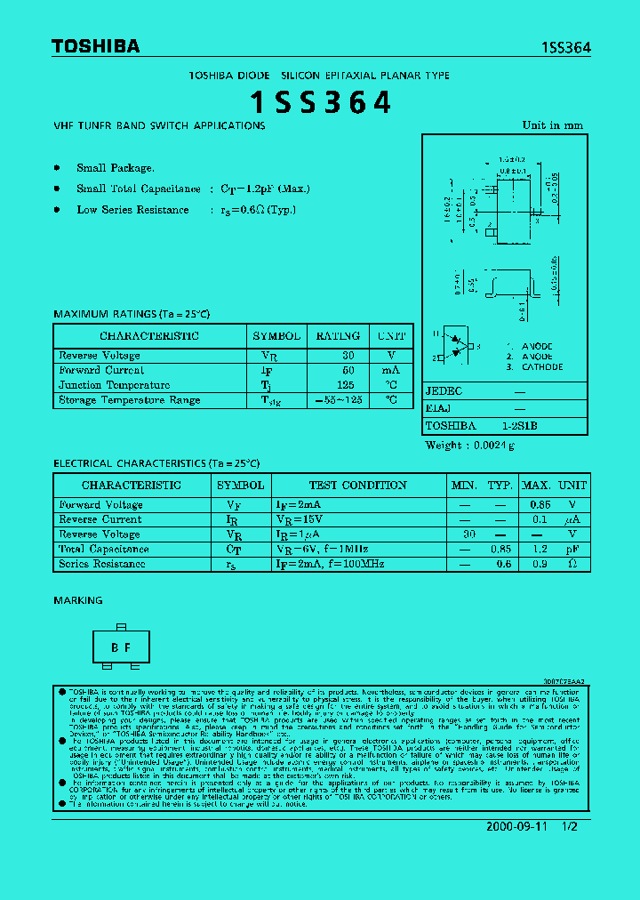 1SS364_586951.PDF Datasheet