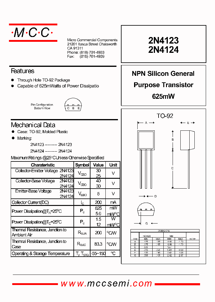 2N4124_737130.PDF Datasheet