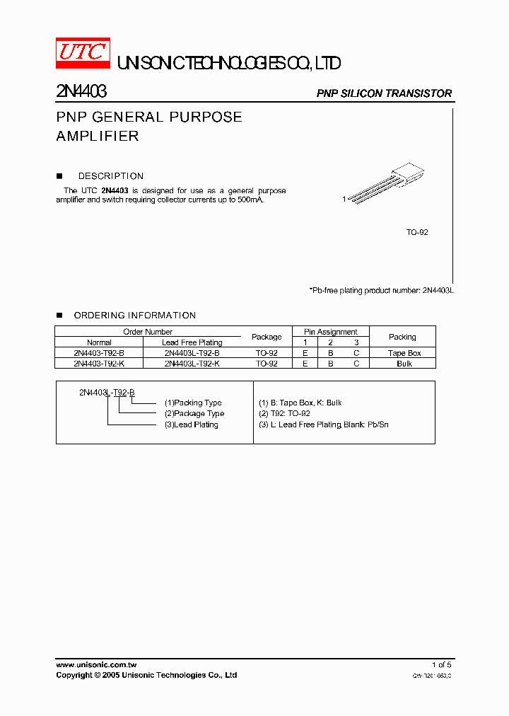 2N4403-T92-B_748600.PDF Datasheet