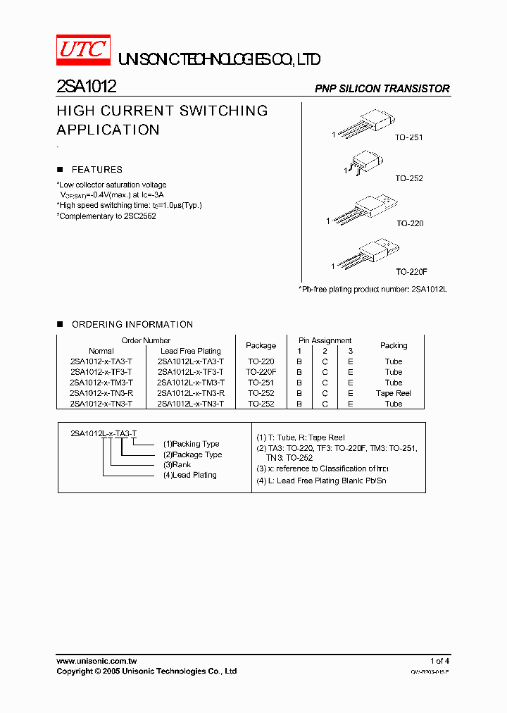 2SA1012-X-TA3-T_747141.PDF Datasheet
